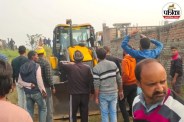 पटना में आमस-दरभंगा एक्सप्रेसवे साइट पर किसानों का विरोध