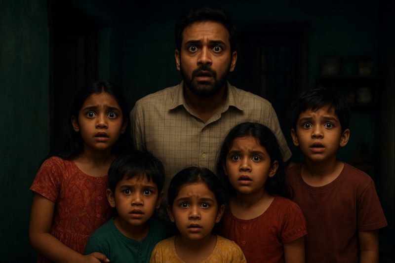 Father hanged himself along with 5 children