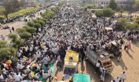 5000 farmers protest ends in Dhar at 8 pm