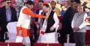 Chief Minister and Nadda were presented with fake Bagh print