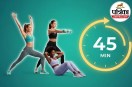 45-minute exercise routine, Effective home workouts, Full-body calorie burn exercises,