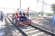 Chichonda-Multai third railway line speed trial 130 kmph betul mp news