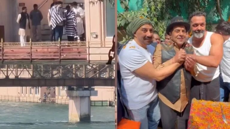 Sunny Deol Dharmendra Asthi Visarjan