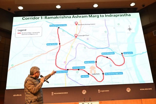 Delhi Metro new Station 