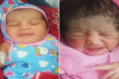 newley born baby changed