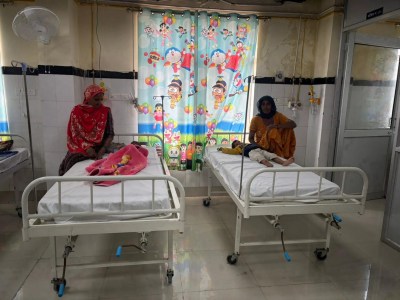 हनुमानगढ़. टाउन स्थित महात्मा गांधी स्मृति राजकीय जिला चिकित्सालय में नवीन पिडियाट्रिक वार्ड का शुभारंभ ।