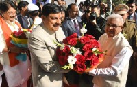 राज्यपाल मंगुभाई पटेल का विधानसभा में सीएम मोहन यादव ने स्वागत किया