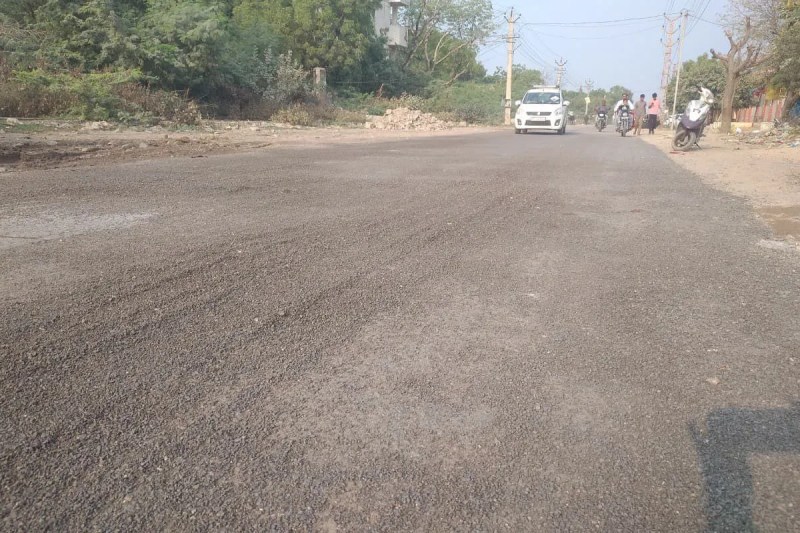 road broken in Jalore