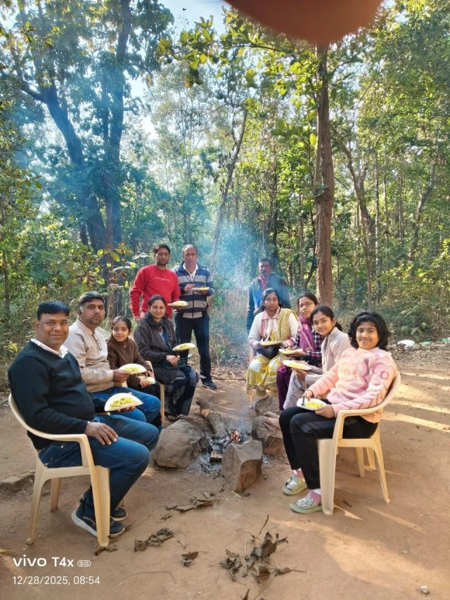 New Year Celebration in Jungle