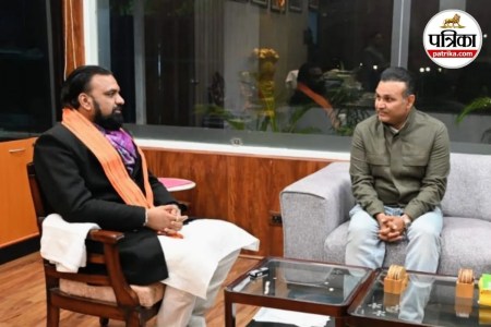 सम्राट चौधरी और वीरेंद्र सहवाग