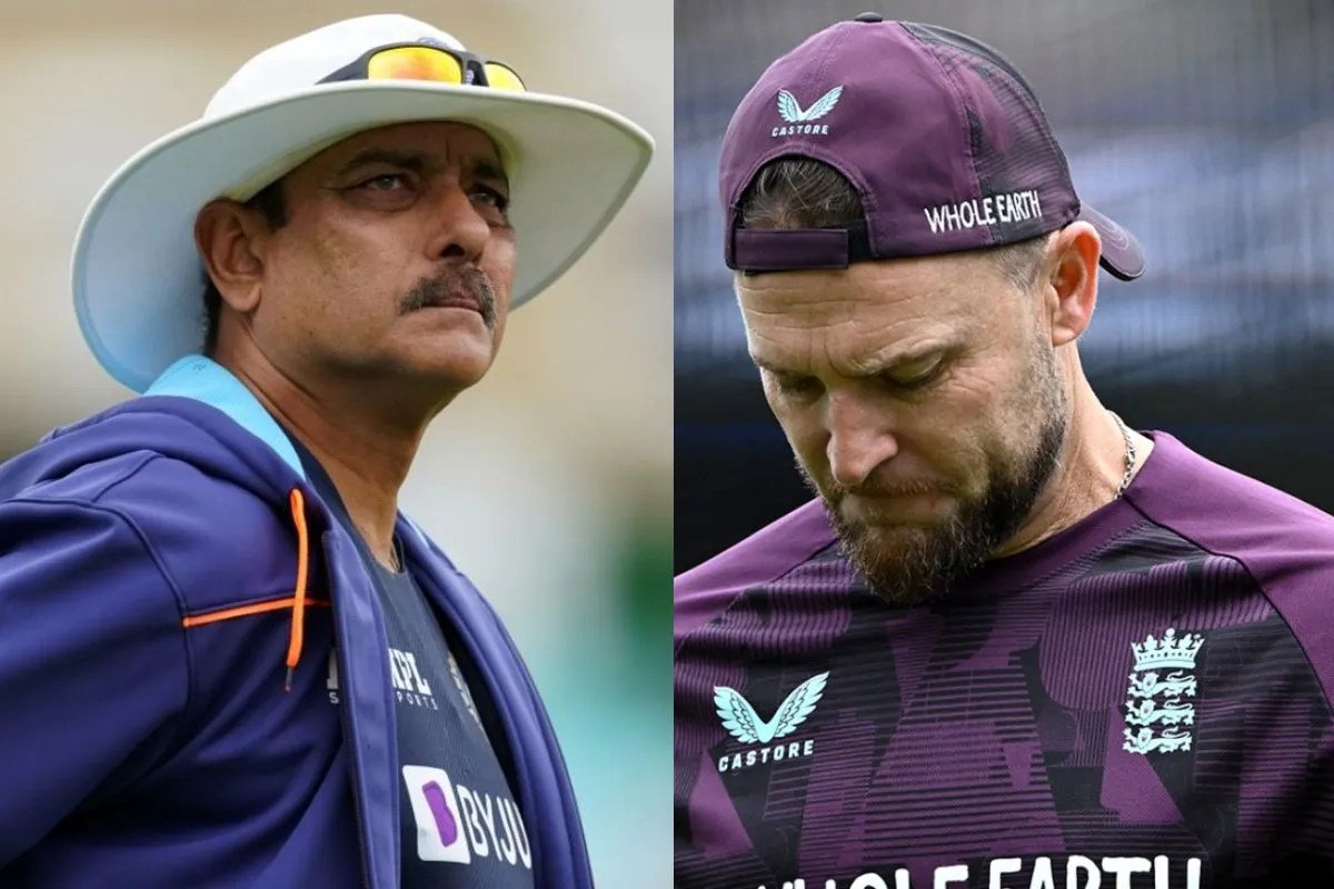 Ravi Shastri and Brendon McCullum