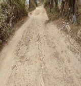 ५५.५९ लाख रुपए में दो किमी का सडक़ का हुआ था निर्माण, मरम्मत कार्य भी नहीं, अधिकारी मौन