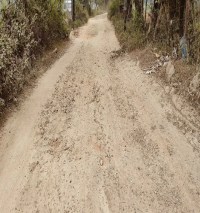 ५५.५९ लाख रुपए में दो किमी का सडक़ का हुआ था निर्माण, मरम्मत कार्य भी नहीं, अधिकारी मौन