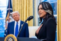 Tulsi Gabbard with Donald Trump