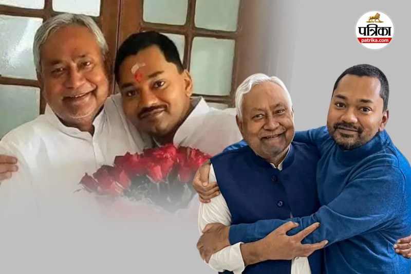 Nitish Kumar and son Nishant Kumar