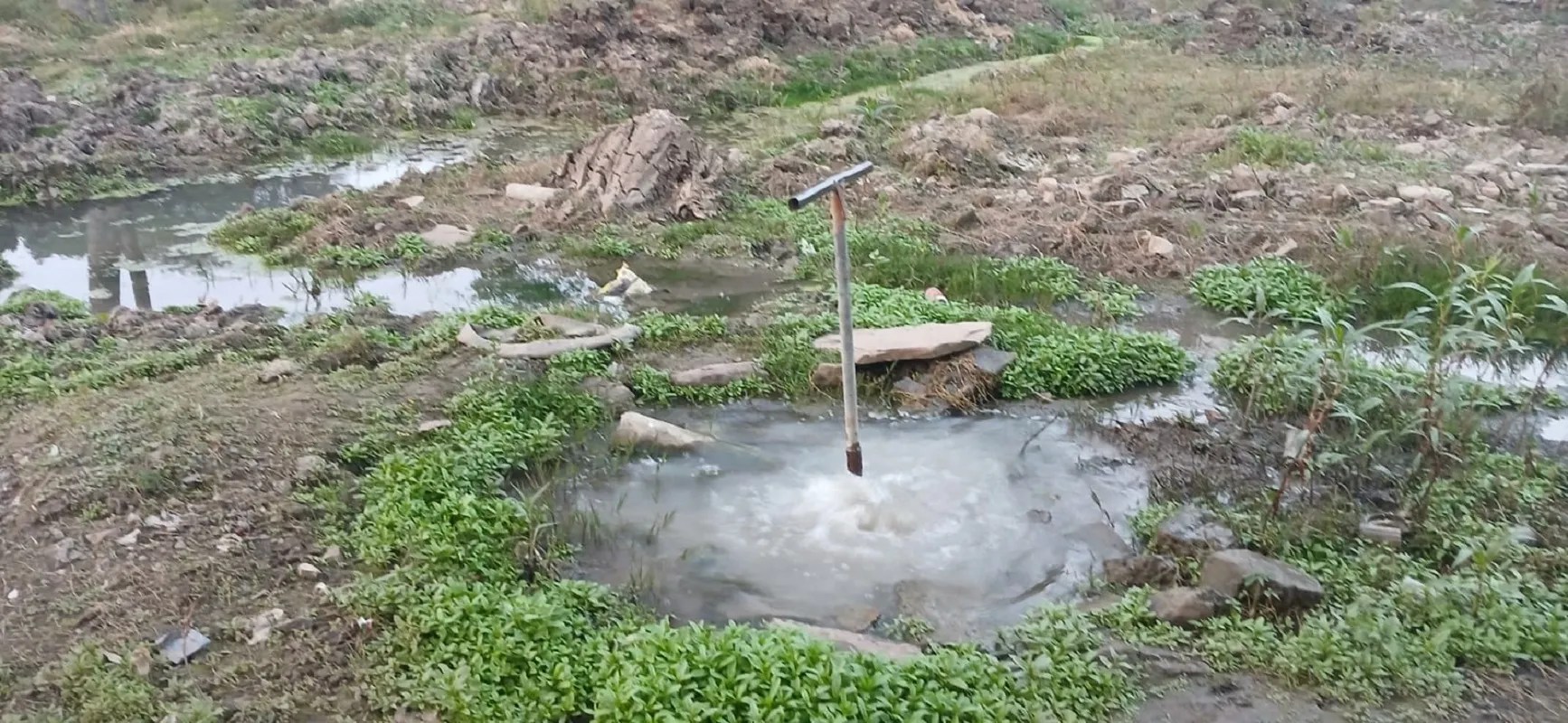 नरसिंहपुर के 28 वार्डो में पेयजल की आपूर्ति के लिए दशकों पहले बिछाई गई पाइप लाइन कई जगह नाले-नालियों से लगकर निकली है।