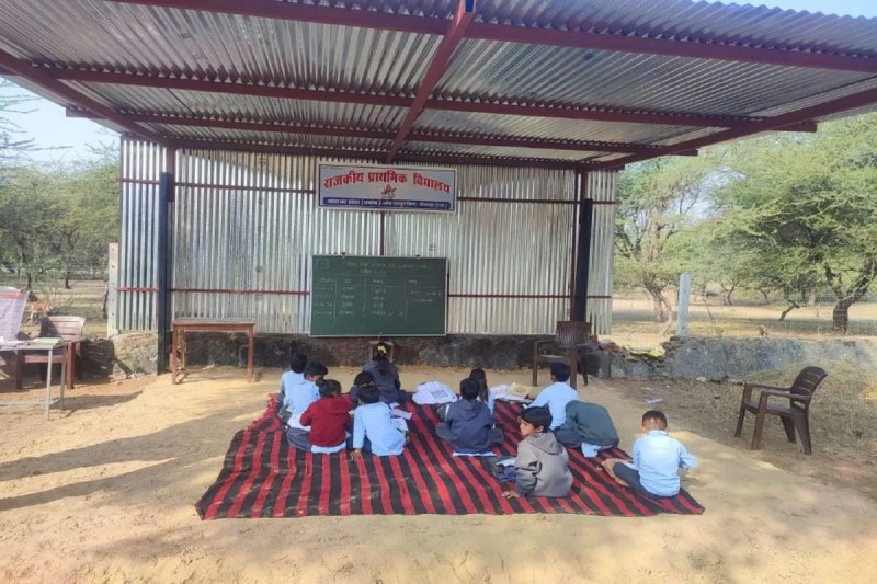 Children forced to study under tin sheds, government claims exposed