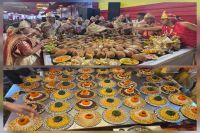 The colors of devotion: A surge of faith witnessed at the Bhaktamar Vidhan ceremony.