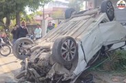 Speeding Car Crushes Tea Stall in Udaipur