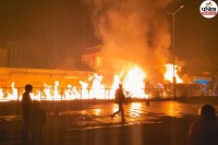 Major Accident on Jaipur-Delhi Highway Chemical Tanker-Trailer Crash