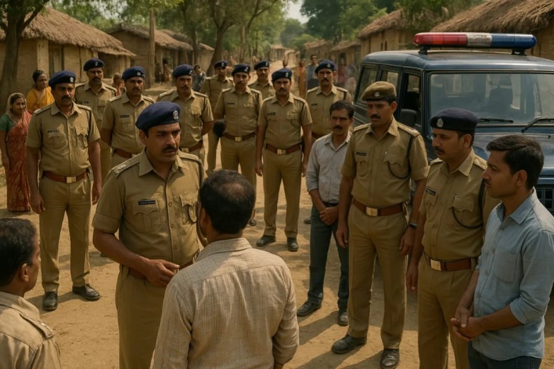 सांकेतिक तस्वीर जांच करती पुलिस