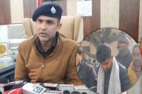 जानकारी देते एसपी इनसेट में पकड़े गए आरोपी फोटो सोर्स विभाग