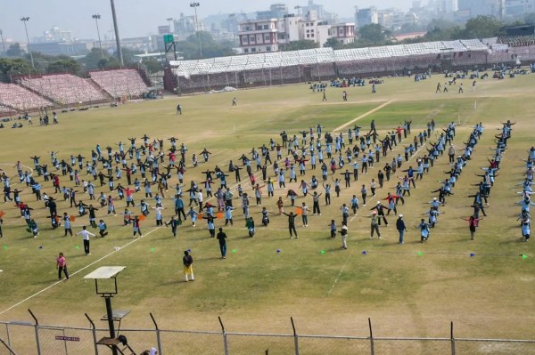 Students cultural program on republic day