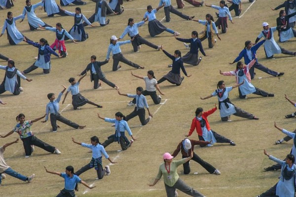 Students cultural program on republic day