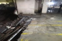 मल्टी और मकान की दीवार गिरी, वार्ड 22 लवली किराना स्टोर के पास की घटना