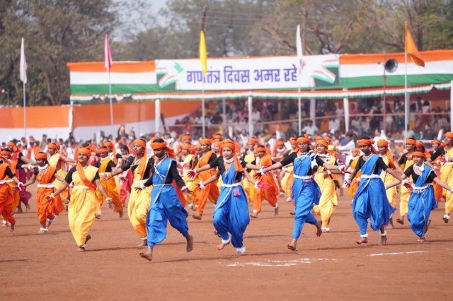 छत्तीसगढ़ में गणतंत्र दिवस का जश्न (फोटो सोर्स- पत्रिका)
