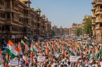 Congress Protests Panchayat Delimitation in Bikaner Accuses BJP of Political Manipulation