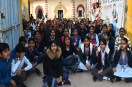 प्रिंसीपल के तबादले का किया विरोध, स्कूल गेट पर छात्राओं का धरना Protesting the transfer of the principal, girl students staged a sit-in at the school gate