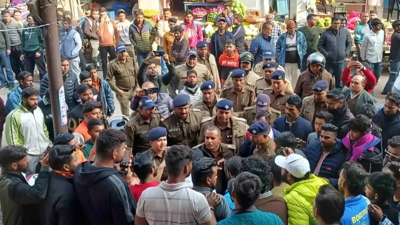 A ruckus broke out in Kotdwar, Uttarakhand today after a Muslim man named his shop Baba