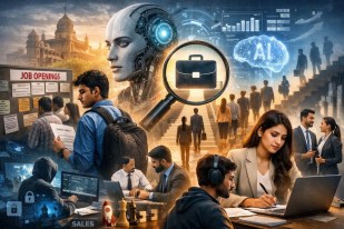 AI के दौर में बदल रहा करियर ट्रेंड! 20 में से सिर्फ 5 को जॉब, कंपनियां अब स्किल्स पर फोकस(photo-patrika)