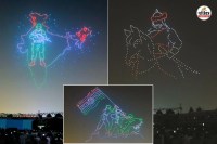 Army Day 2026 Shaurya Sandhya rehearsal 1000 drones magic writes a bravery saga across Jaipur sky