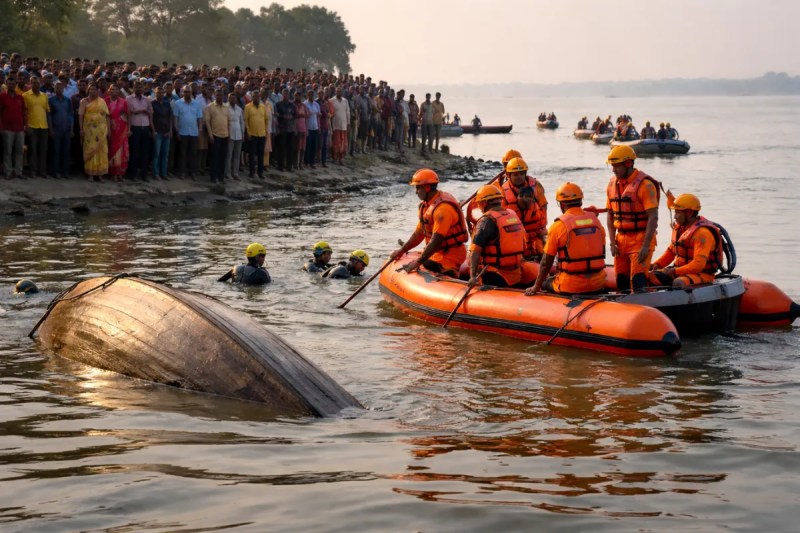 Assam boat accident, AI Generated Image