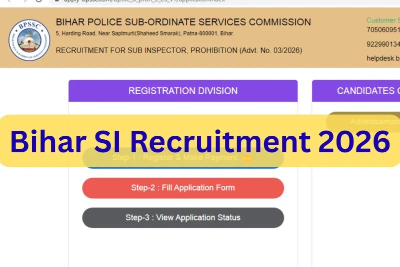 Bihar SI Recruitment 2026