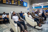 Body Massage at Railway Station