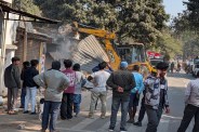 Bulldozer action