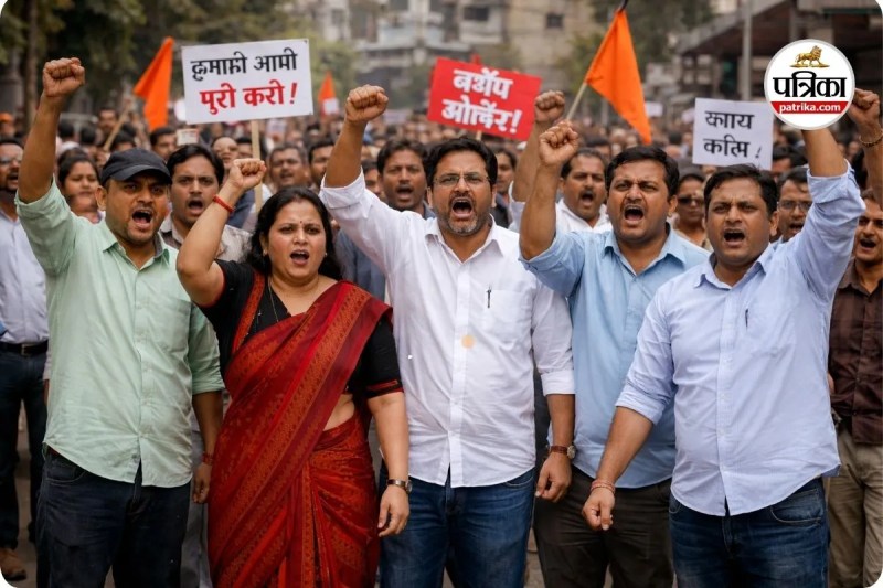 उग्र आंदोलन की चेतावनी (photo source- Patrika)