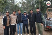 टीम इंडिया के क्रिकेटर बारनवापारा अभयारण्य पहुंचे (फोटो सोर्स- पत्रिका)