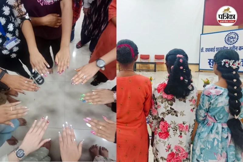 तोरण, कलश व नेल आर्ट प्रतियोगिताओं का आयोजन (फोटो सोर्स- पत्रिका)