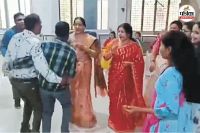 शिक्षक ने लगाए अश्लील गानों पर ठुमके (फोटो सोर्स- पत्रिका)