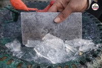 माउंटआबू में न्यूनतम तापमान माइनस 5.0 डिग्री सेल्सियस, जमी बर्फ, पत्रिका फोटो