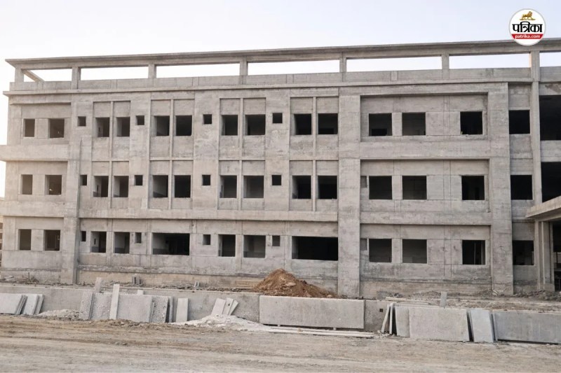 भीम उपखंड मुख्यालय पर निर्माणाधीन 100 बेड का उप जिला अस्पताल, पत्रिका फोटो