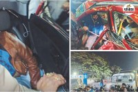 रॉन्ग साइड में घुसी कार हाइवा से टकराई (फोटो सोर्स- पत्रिका)