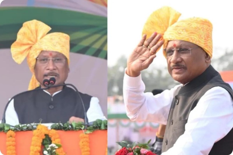 CM साय ने फहराया तिरंगा (photo source- Patrika)