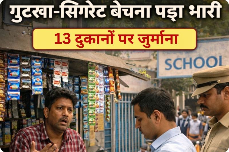 तंबाकू बिक्री पर सख्ती (photo source- Patrika)