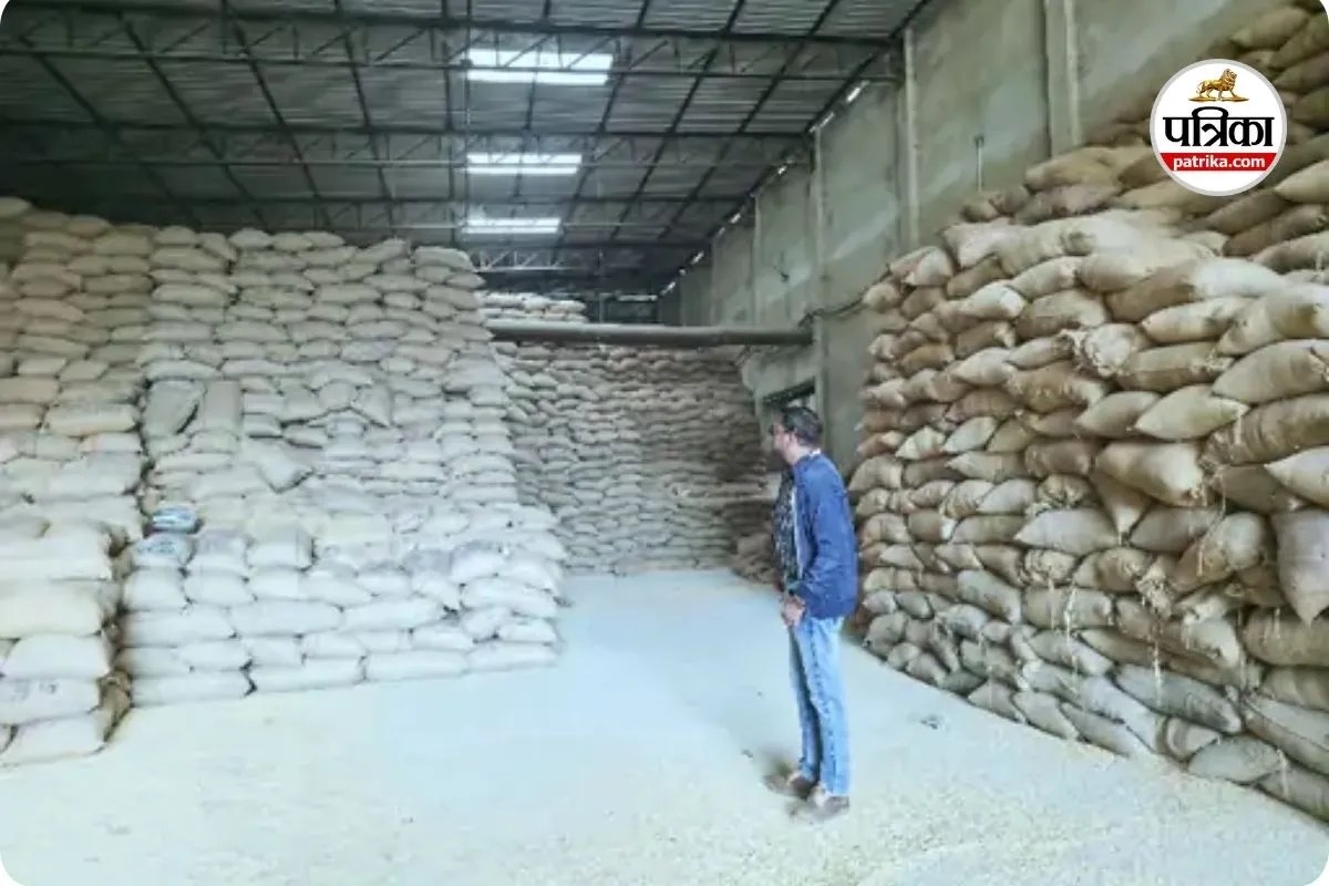 राइस मिल से 16 करोड़ का धान जब्त (photo source- Patrika)