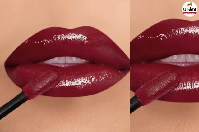 Deep Wine Red bold lipstick, Wine red shade for traditional saree